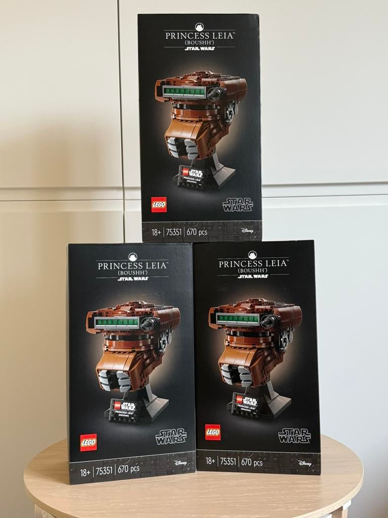 Lego 75351 princess leia Boushh helmet star wars, Ophalen of Verzenden, Nieuw, Complete set, Lego