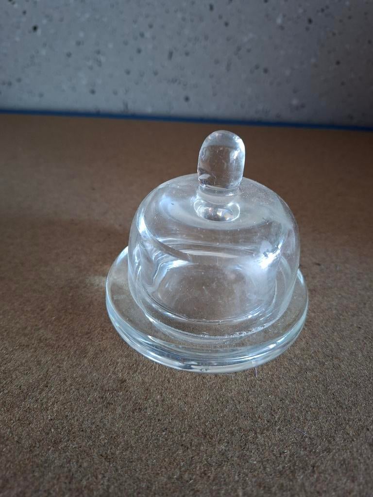 Glazen kaasstolp / botervloot, Ophalen of Verzenden, Zo goed als nieuw