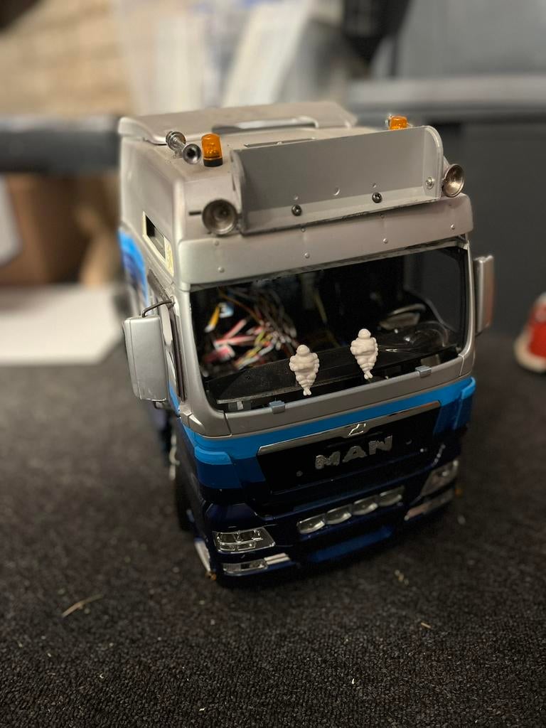 MAN tamiya truck 1/14 gestrand project, Hobby en Vrije tijd, Modelbouw | Radiografisch | Auto's, Zo goed als nieuw, Elektro, Schaal 1:14