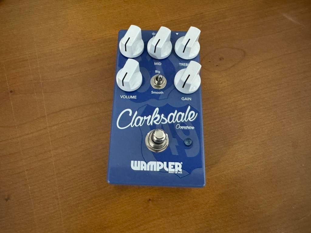 Wampler Clarksdale Overdrive Pedaal, Muziek en Instrumenten, Effecten, Ophalen of Verzenden, Zo goed als nieuw, Distortion, Overdrive of Fuzz