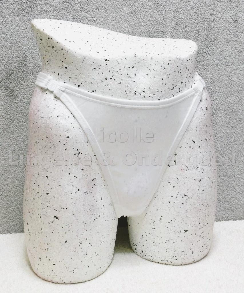 Stripper String Wit One Size (269), Kleding | Dames, Ondergoed en Lingerie, String, Wit, Ophalen of Verzenden