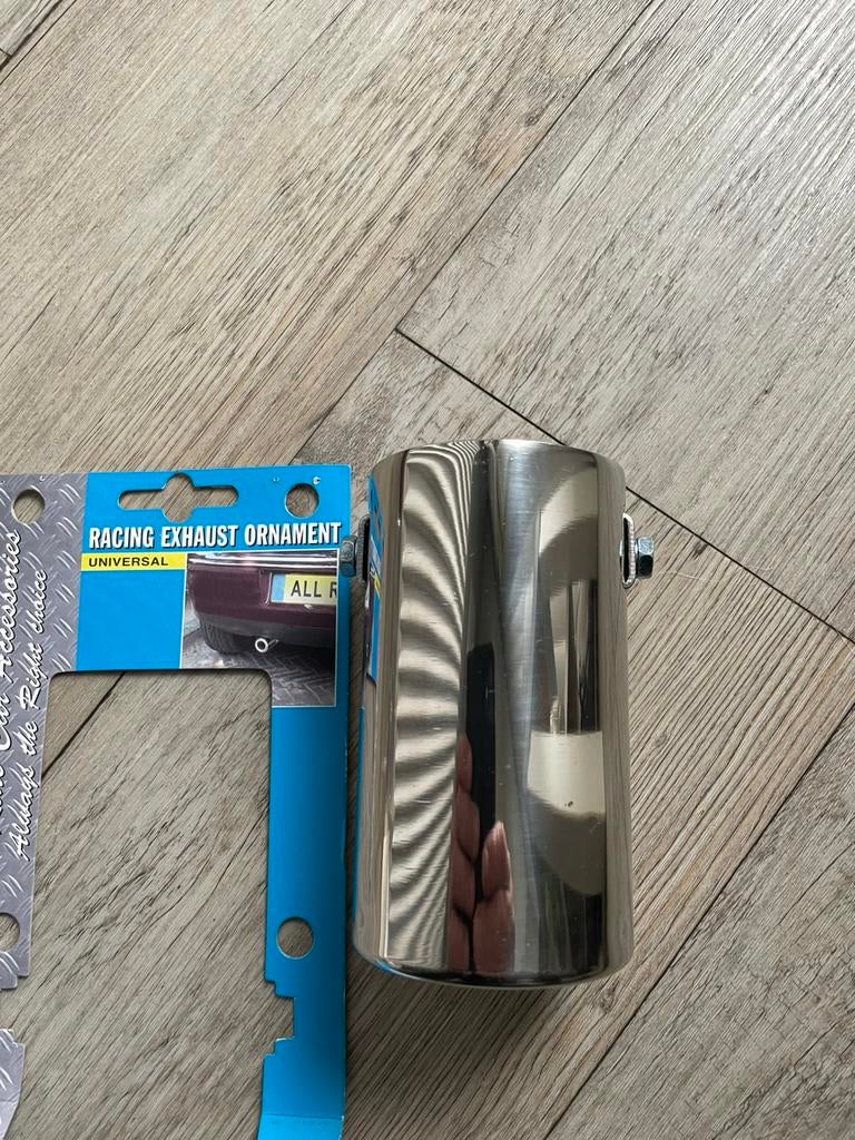 Nieuw uitlaat sierstuk chroom, Ophalen of Verzenden