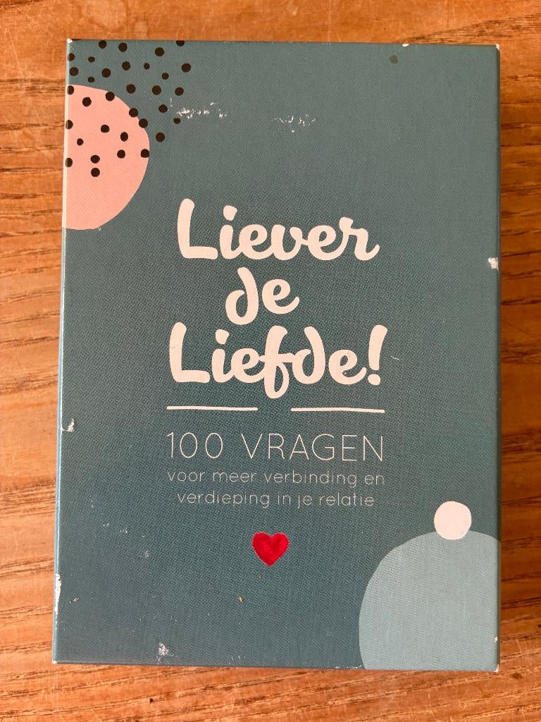Liever de Liefde! kaartenset relatie, Een of twee spelers, Ophalen of Verzenden, Zo goed als nieuw