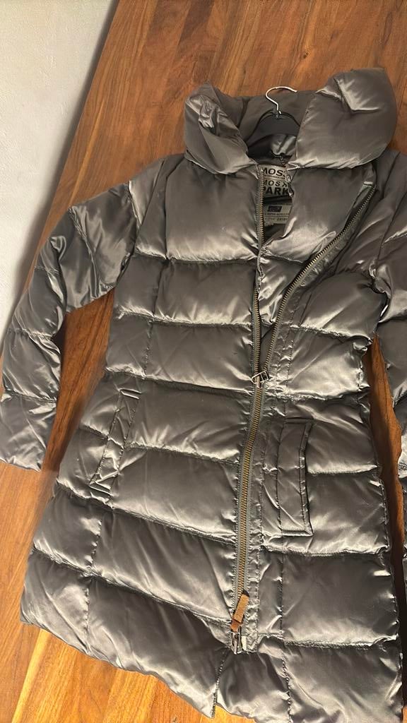 winterjas Moscow groen dons maat S groen stomerij, Ophalen of Verzenden, Zo goed als nieuw, Maat 38/40 (M), Groen