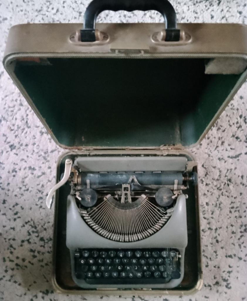 Remington portable (No. 5 De Luxe) in koffer, Ophalen of Verzenden