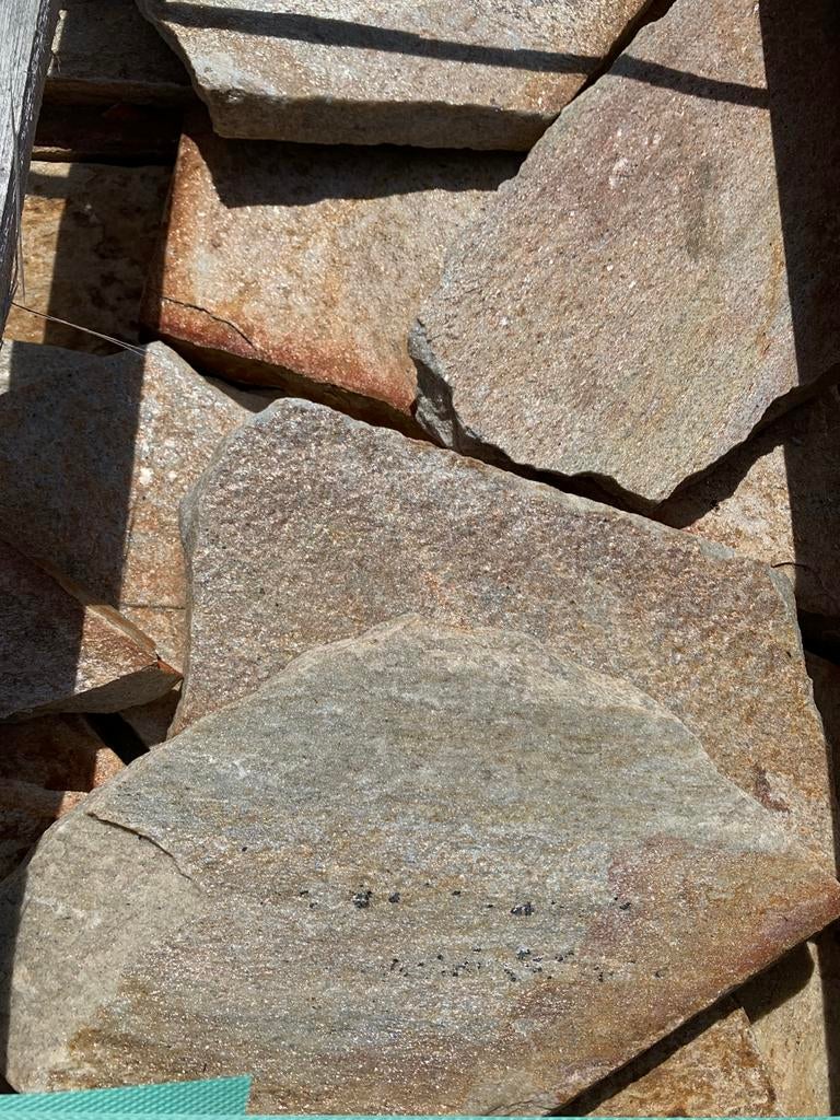 Flagstones Stepstones Braziliaans kwartsiet Natuursteen, Overige typen, Nieuw, Ophalen of Verzenden, Multi