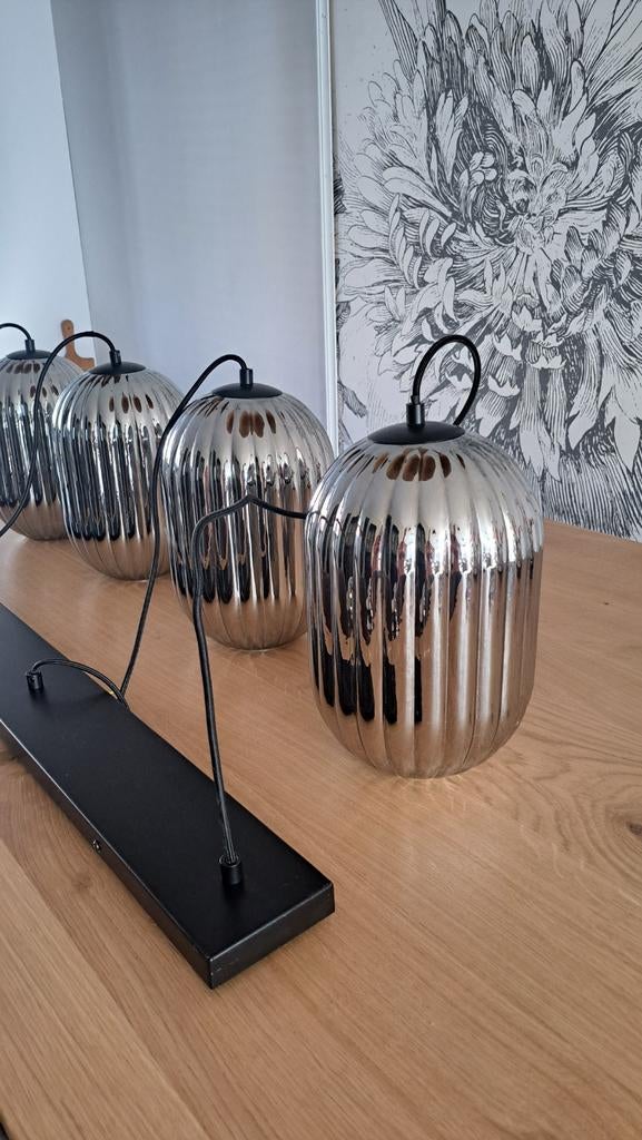 Prachtige hanglamp Eijerkamp, Ophalen, Zo goed als nieuw, Glas, Minder dan 50 cm