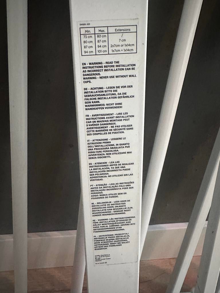Safety 1st U-Pressure Flat Step traphekjes (4 stuks), Ophalen, Gebruikt, Klemhekje, Metaal of IJzer