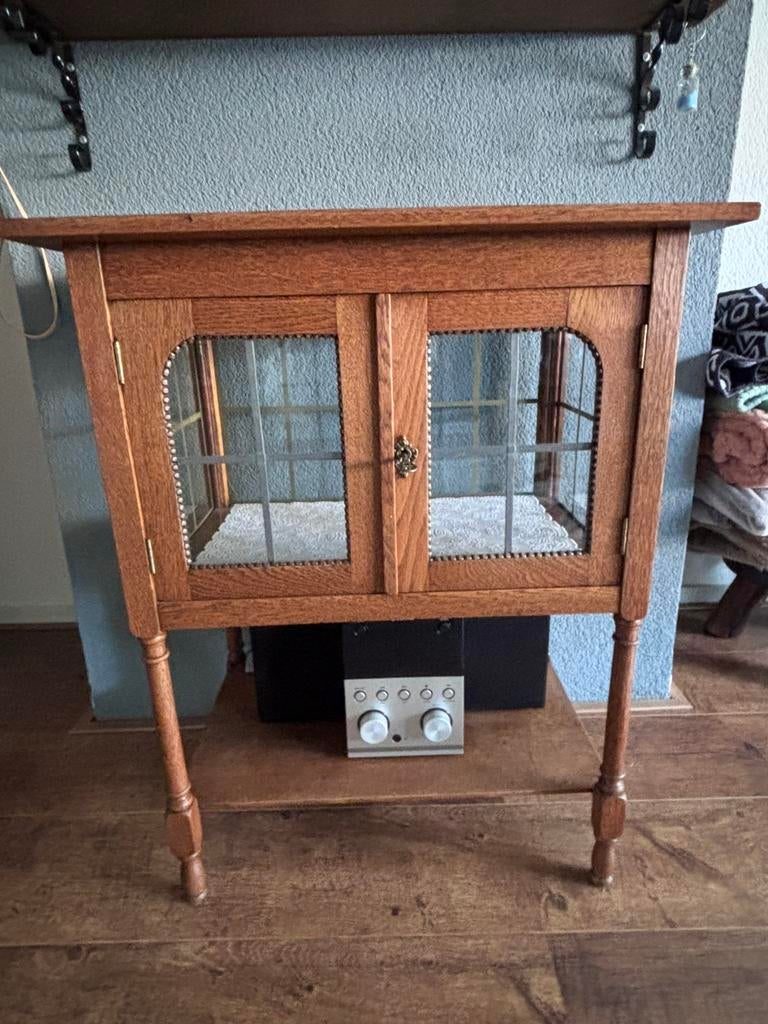 Antiek eikenhout Thee kastje, Ophalen