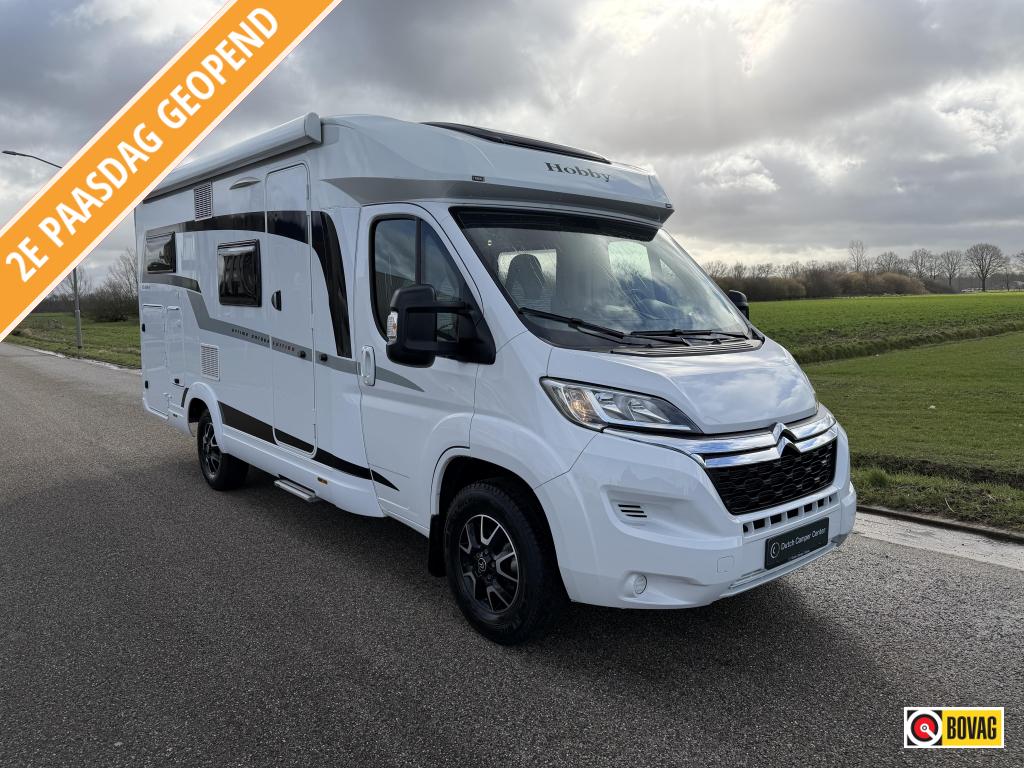 Hobby Optima On Tour Edition V65GE, Compact Model, Euro 6, Caravans en Kamperen, Campers, Ringverwarming, Hobby, Bedrijf, Tot en met 3