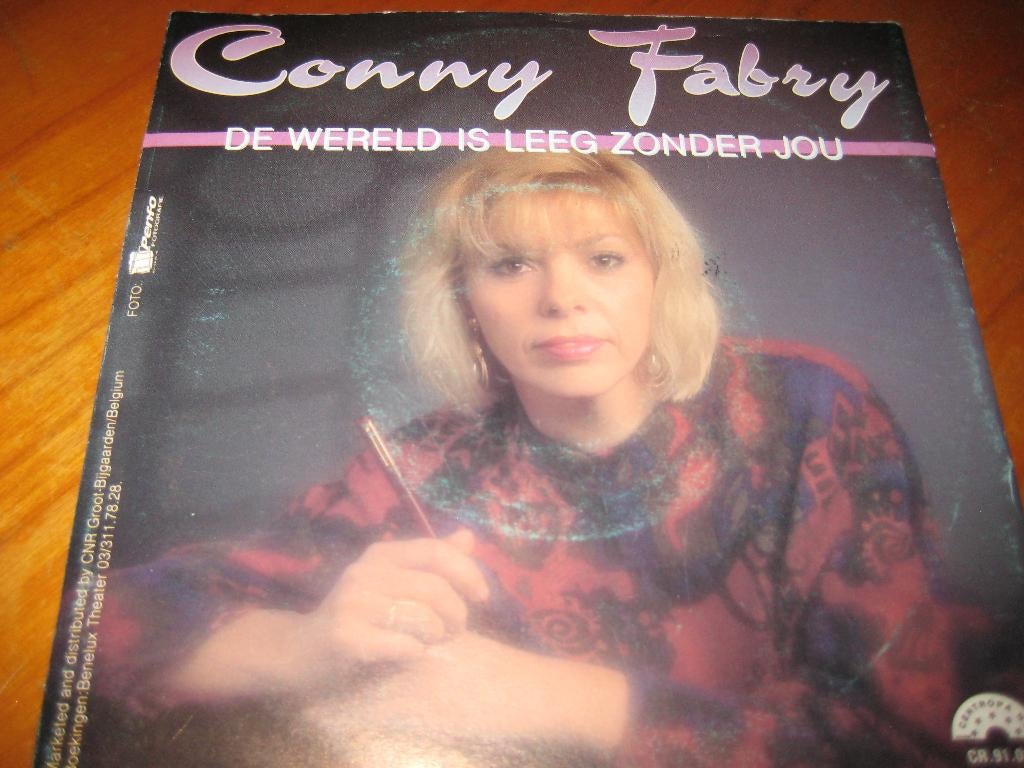 Conny Fabry: De wereld is leeg zonder jou, Ophalen of Verzenden, Zo goed als nieuw, Nederlandstalig, Single