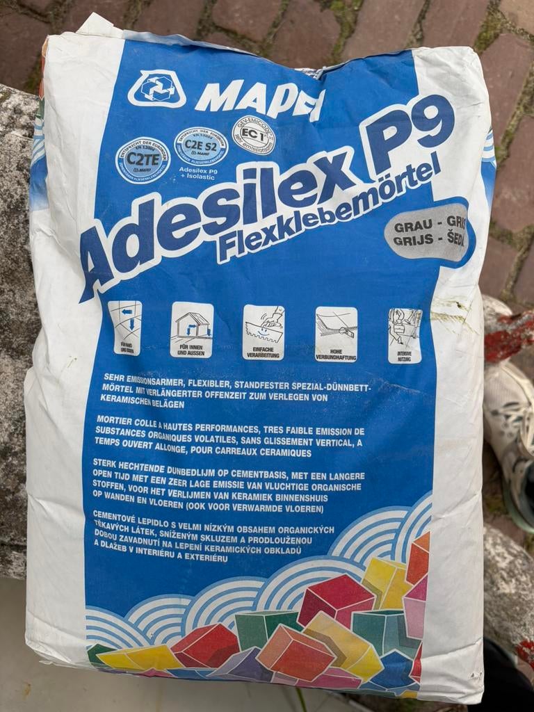 Tegellijm, Ophalen, Nieuw