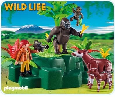 5273 (5415) en/of 5274 gorilla's/okapi of terreinwagen WWF, Kinderen en Baby's, Speelgoed | Playmobil, Ophalen of Verzenden, Nieuw
