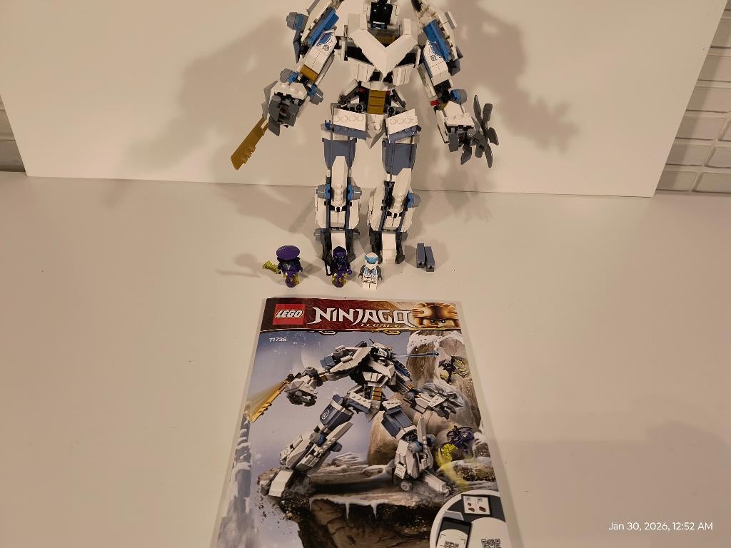 LEGO Ninjago 71738 Zane's Titan Mech Battle, Ophalen of Verzenden, Zo goed als nieuw, Complete set, Lego