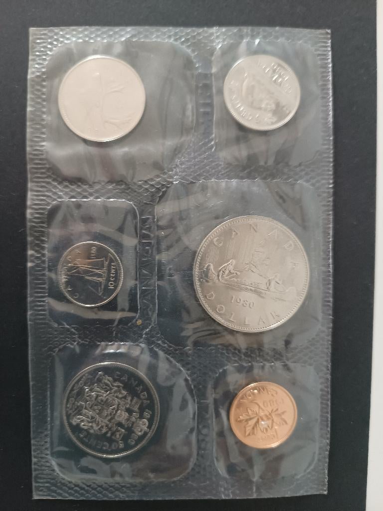 1980 Canada Prooflike RCM Set (6 munten UNC.), Ophalen of Verzenden, Noord-Amerika, Setje