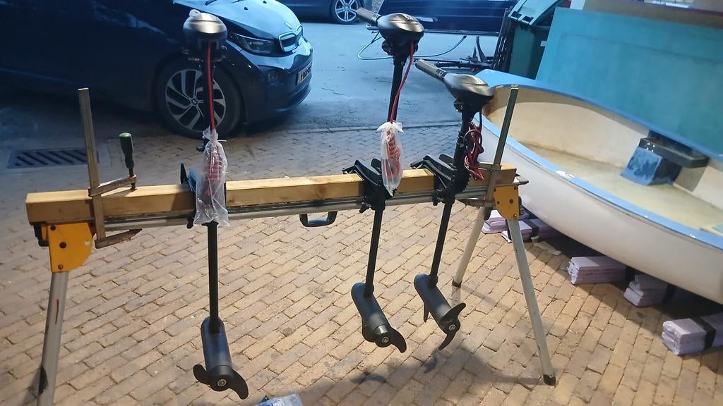 Elektrische buitenboordmotor Nieuw en Gebruikt., Watersport en Boten, Zeilen en Zeiltoebehoren, Ophalen of Verzenden, Stormfok