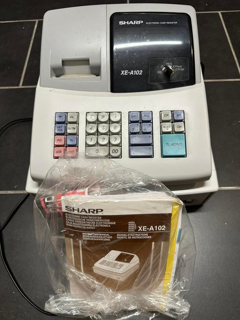 Sharp kassa XE-A102, Verzamelen, Elektronische Apparatuur, Ophalen of Verzenden, Computers en Rekenmachines