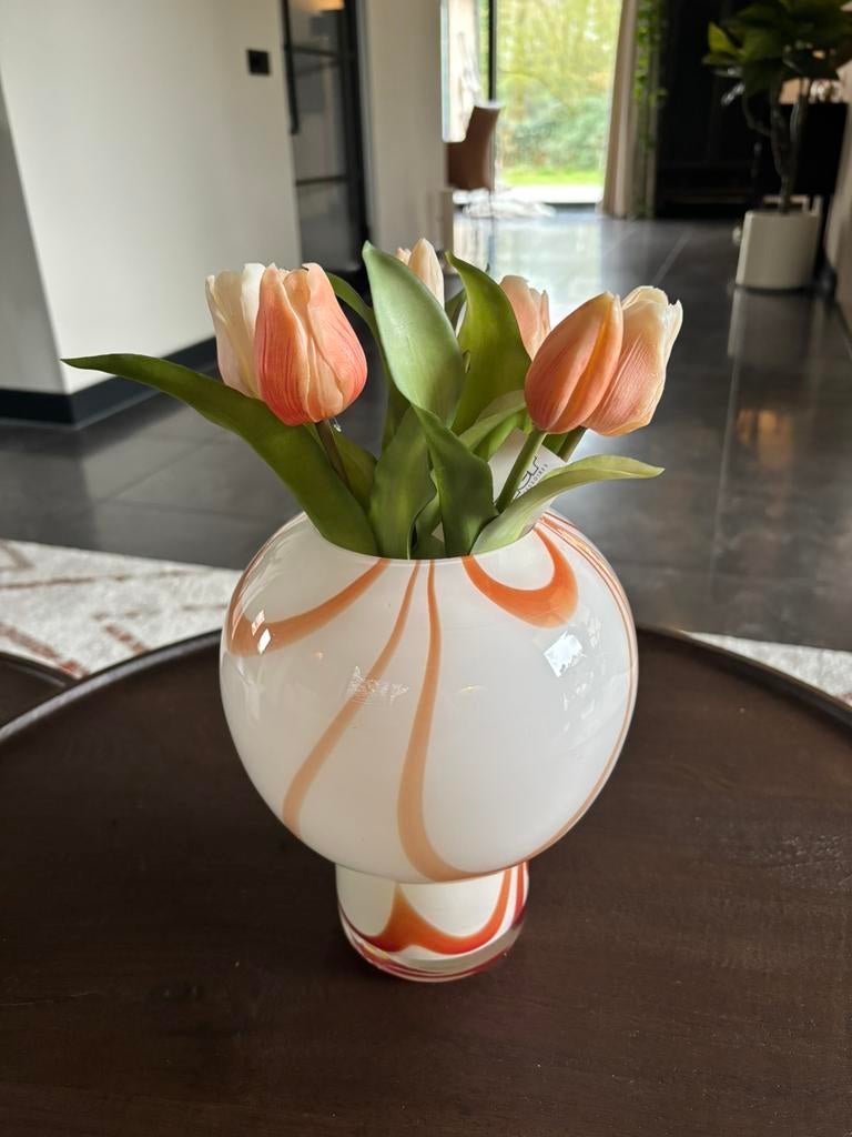 Vintage Murano vaas (incl. bloemen), Overige kleuren, Nieuw, Ophalen of Verzenden, Glas