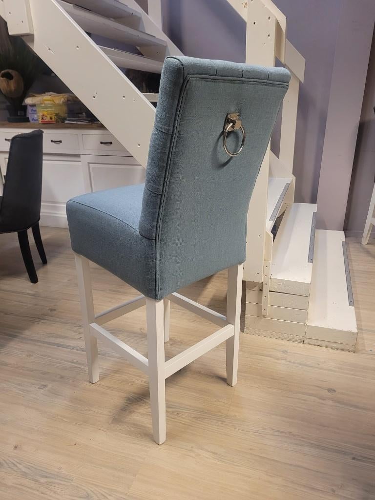 *OPRUIMING* 4 Barstoelen Gerard Blauw €936,- NU €749,- (8), 4 krukken, Ophalen of Verzenden, Nieuw, 60 tot 90 cm