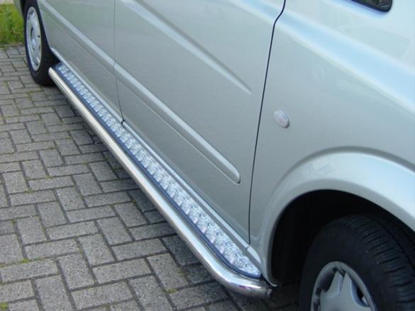 Mercedes-Benz Vito W639 Sidebars met aluminium treeplank, Niet ingevuld, Niet ingevuld, Niet ingevuld