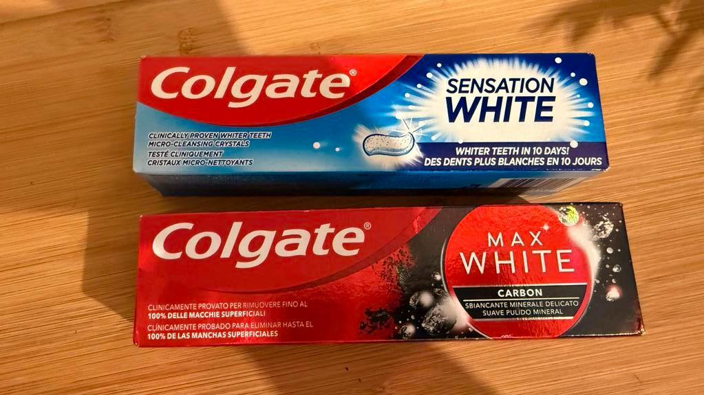 Colgate Tandpasta - Max White Carbon & Sensation White, Sieraden, Tassen en Uiterlijk, Uiterlijk | Mondverzorging, Ophalen of Verzenden