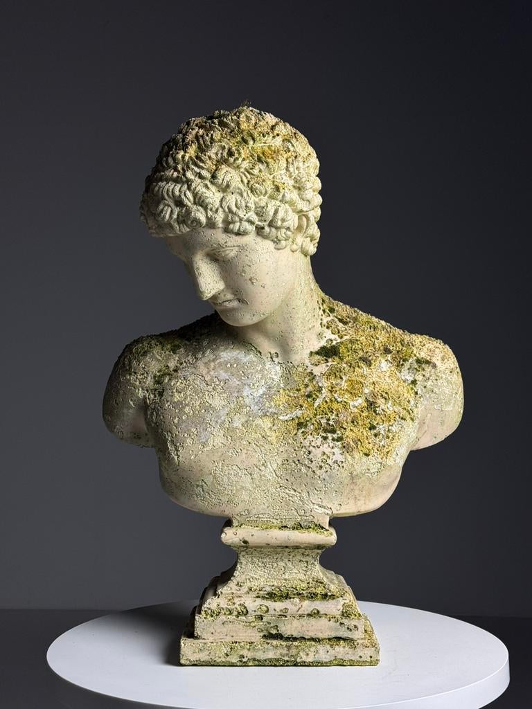 Borstbeeld Hermes gips klassiek, Ophalen, Zo goed als nieuw