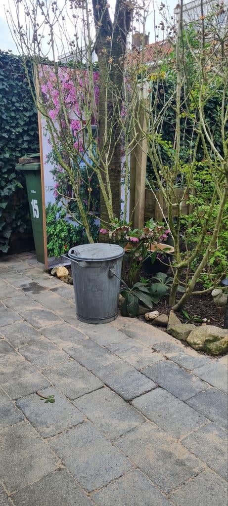 Zinken vuilnisemmer jaren 50 vintage Bemmel, Ophalen