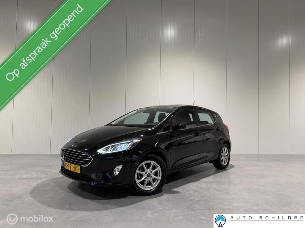 Ford Fiesta 1.0 EcoBoost Titanium, Airco|Lm velgen|Navi via, Voorwielaandrijving, 94 pk, Stof, Gebruikt