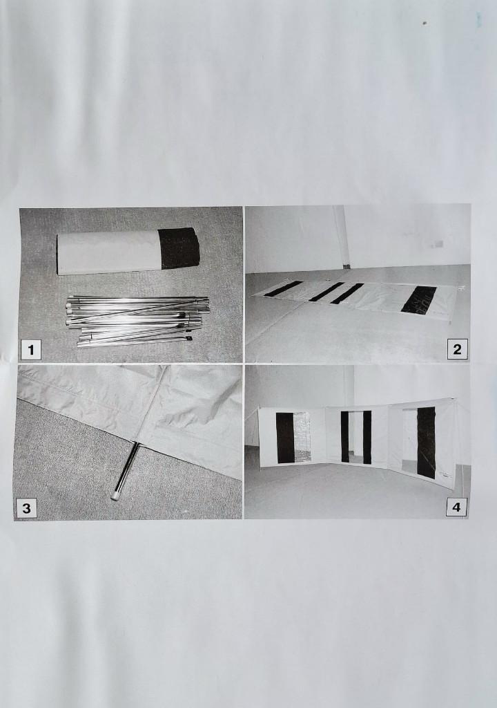 Goldcamp Windscherm 3-delig Antraciet, Ophalen of Verzenden, Zo goed als nieuw