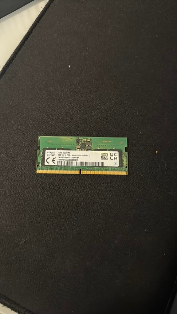 8gb ram ddr5 5600mhz, Ophalen of Verzenden, Zo goed als nieuw
