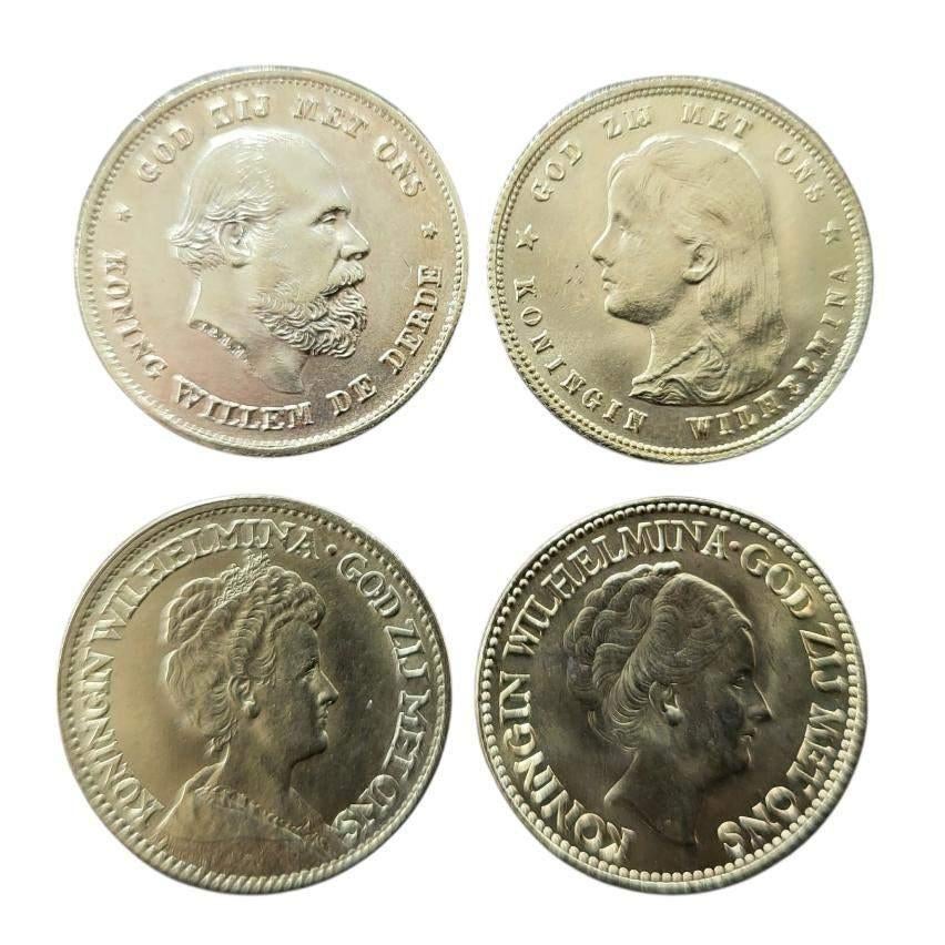 Nederland 10 Gulden goud 4 types, Ophalen of Verzenden, Goud