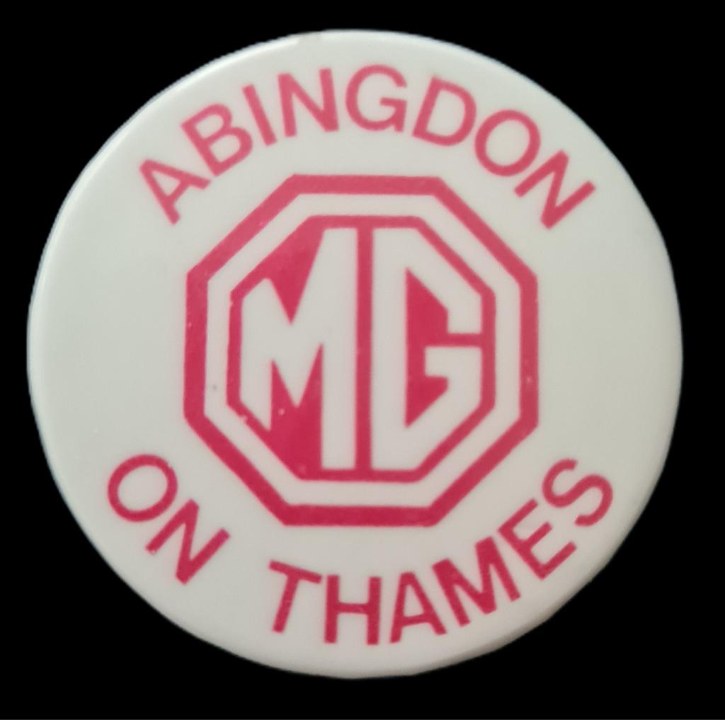 M.G. Abingdon On Thames button, Verzenden, Nieuw, Overige onderwerpen, Speldje of Pin