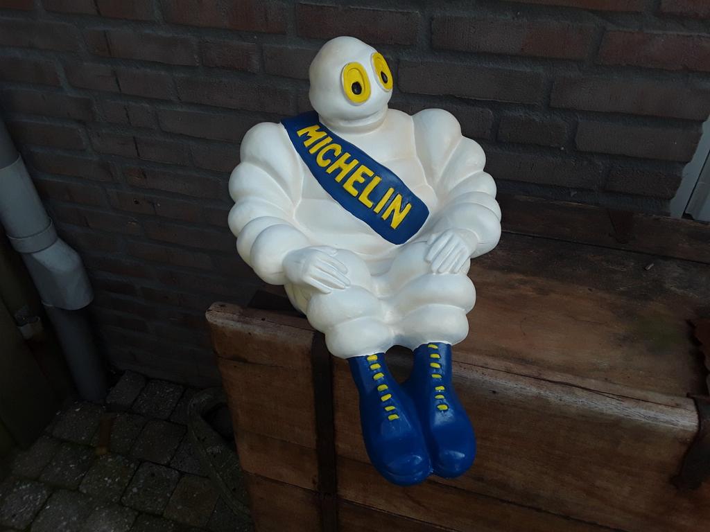 Michelinpop,bibendum,mancave., Ophalen of Verzenden, Zo goed als nieuw, Reclamebord