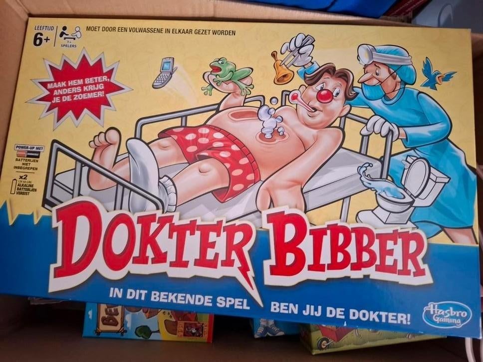 Dokter Bibber spel - zoemer werkt niet, Een of twee spelers, Ophalen, Gebruikt, Hasbro Gaming