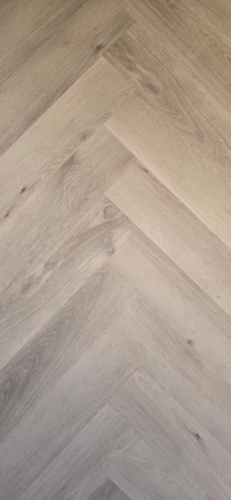 Klik PVC Visgraat Vloer - 80 m², Huis en Inrichting, Ophalen, Visgraat Klik, Grijs, Overige typen