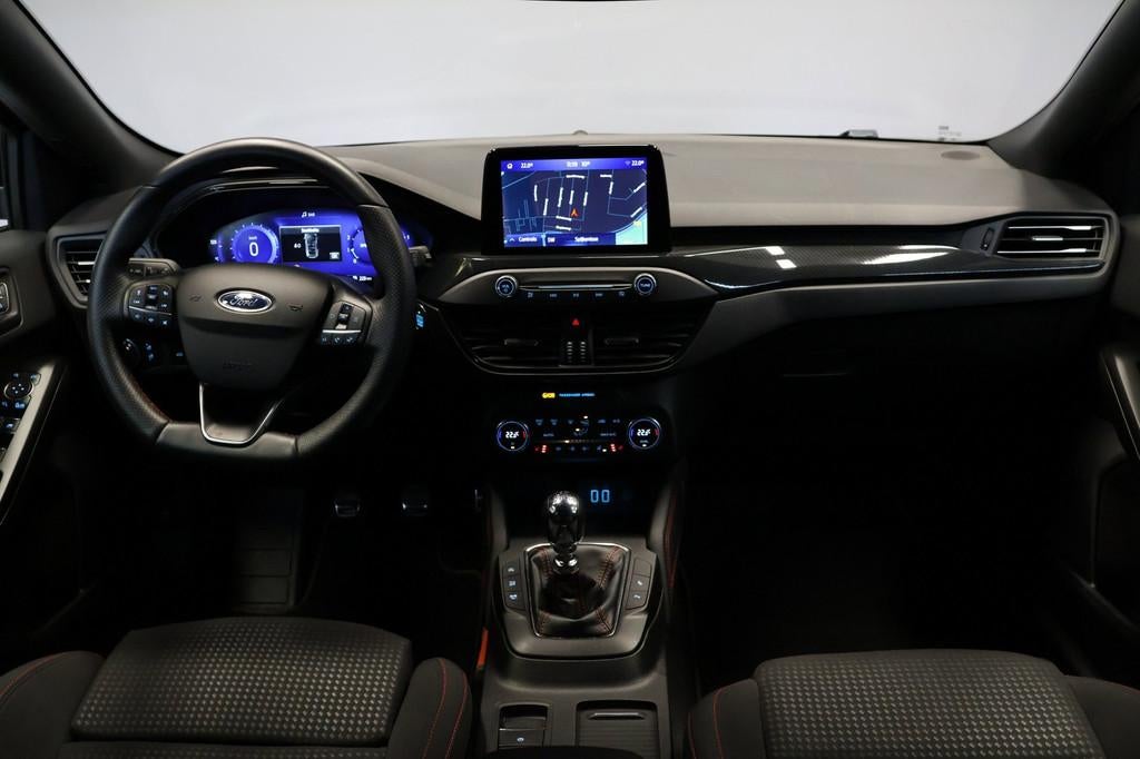 Ford Focus Wagon 1.0 EcoBoost Hybrid ST Line X Business |BO|, Stof, Gebruikt, Adaptive Cruise Control, Zwart