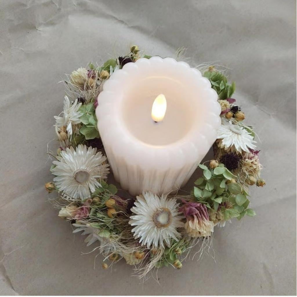 Gedroogde bloemenkrans, Ophalen of Verzenden, Zo goed als nieuw