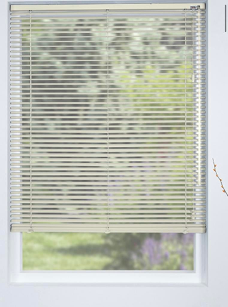 Nieuwe Aluminium jaloezien in roomwit 2000x1800, Ophalen, Zo goed als nieuw, 50 tot 100 cm, 200 cm of meer