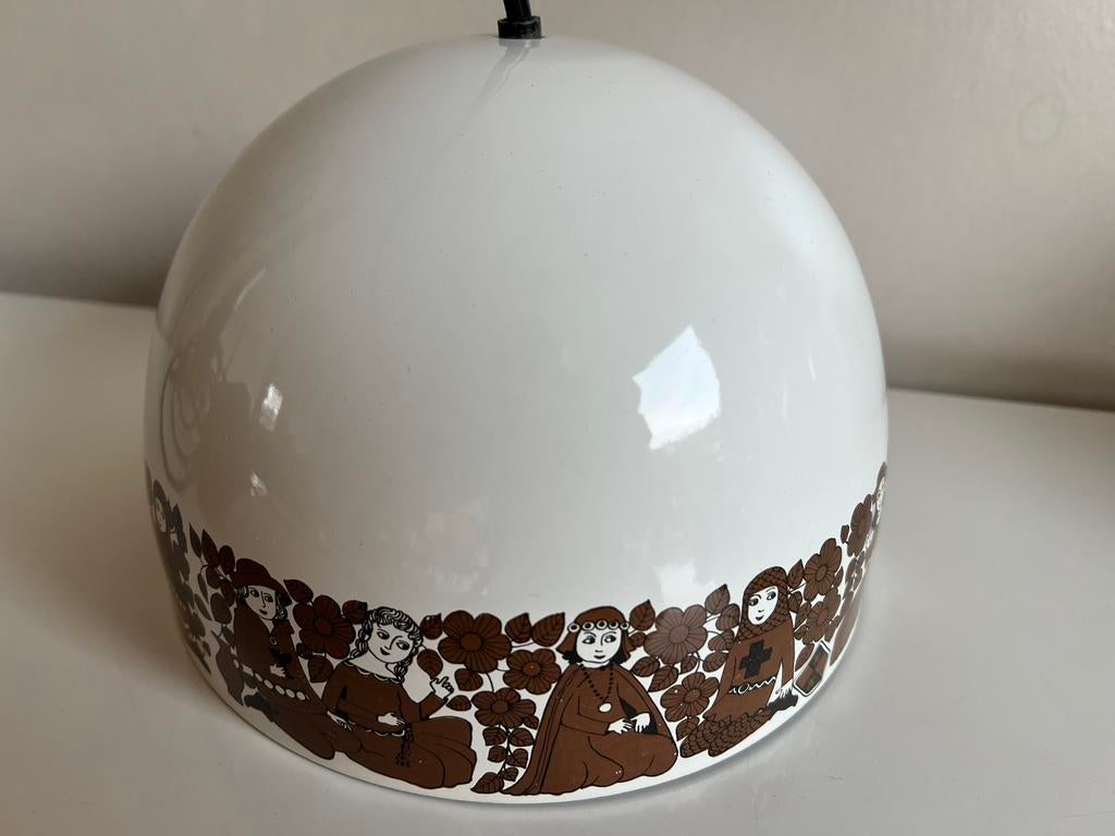 Nieuw ARABIA Wärtsilä Emaille Hanglamp Raija Uosikkinen 70’s, Antiek en Kunst, Ophalen of Verzenden