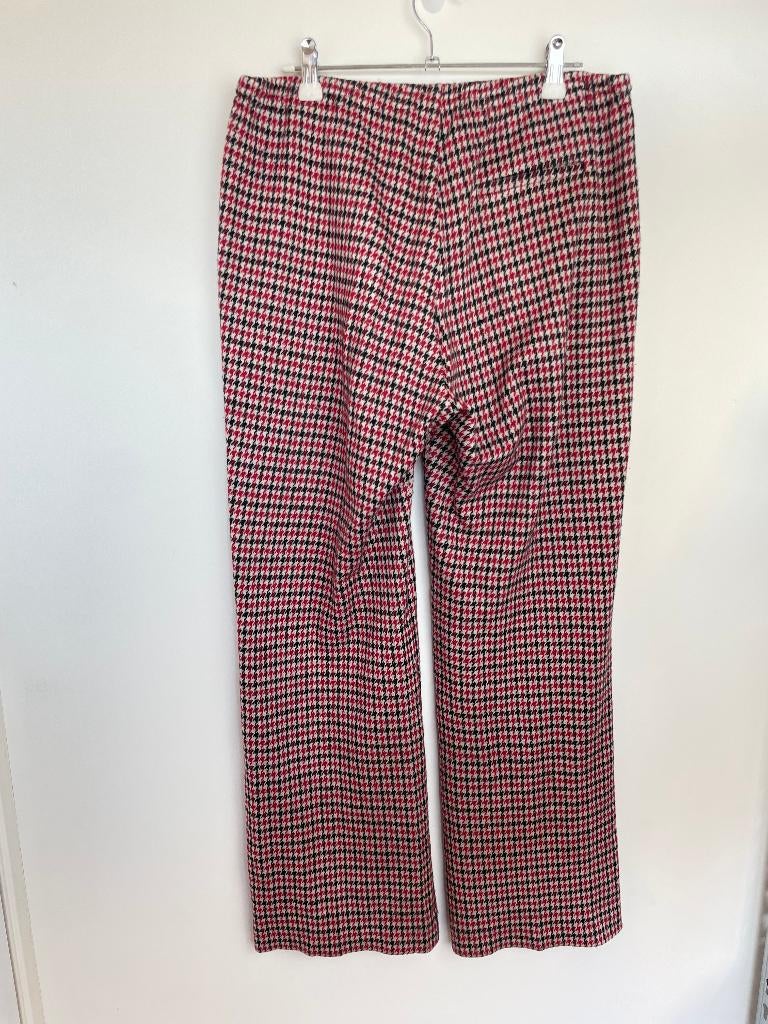 Graumann pantalon maat L pied-de-poule rood wit pantalon, Maat 38/40 (M), Ordrup Jagtvej 91 2920 Charlottenlund Denmark, Zo goed als nieuw