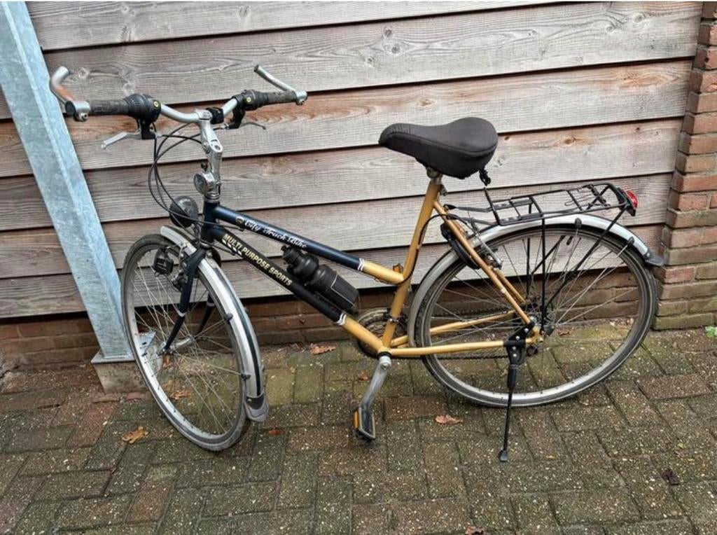 Vintage stadsfiets station fiets shimano met versnelling, Ophalen, Gebruikt, Overige merken, Versnellingen
