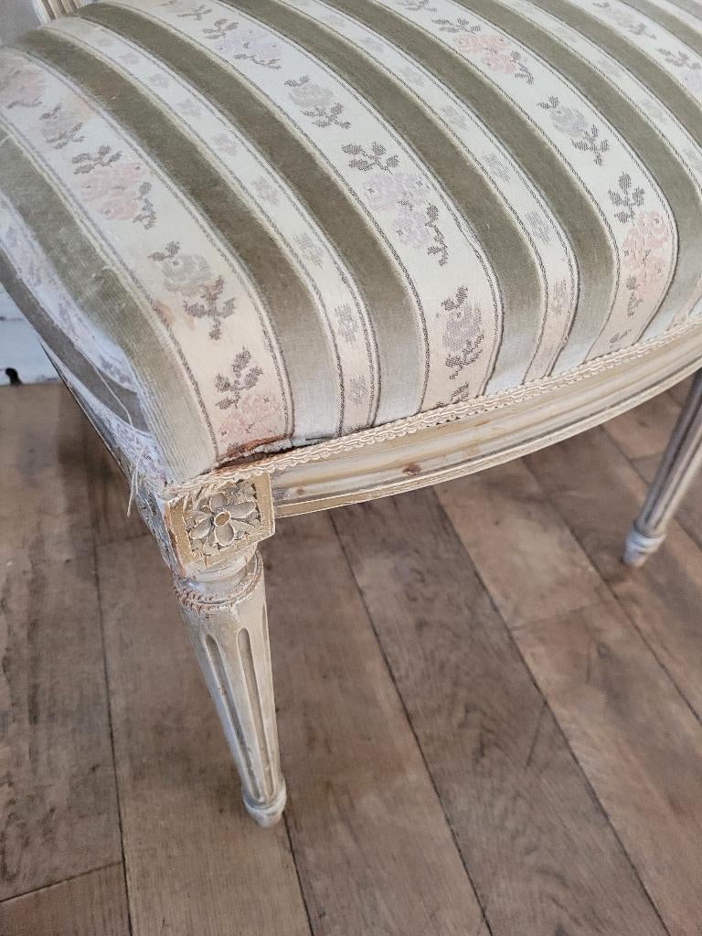 Zeer oude Franse boudoir stoel bureau stoel, Ophalen, Heikant 21 Kaatsheuvel, Overige kleuren, Belle Vieille Brocante