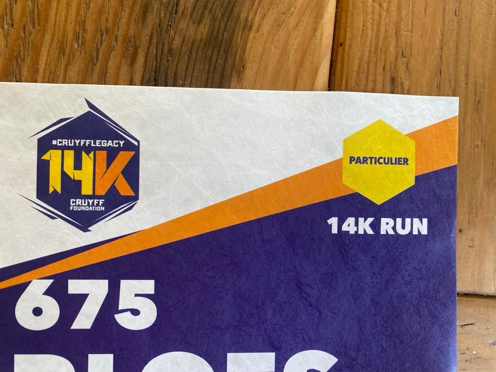 Johan Cruijff 14 km startbewijs zondag 12 april, Eén persoon, April