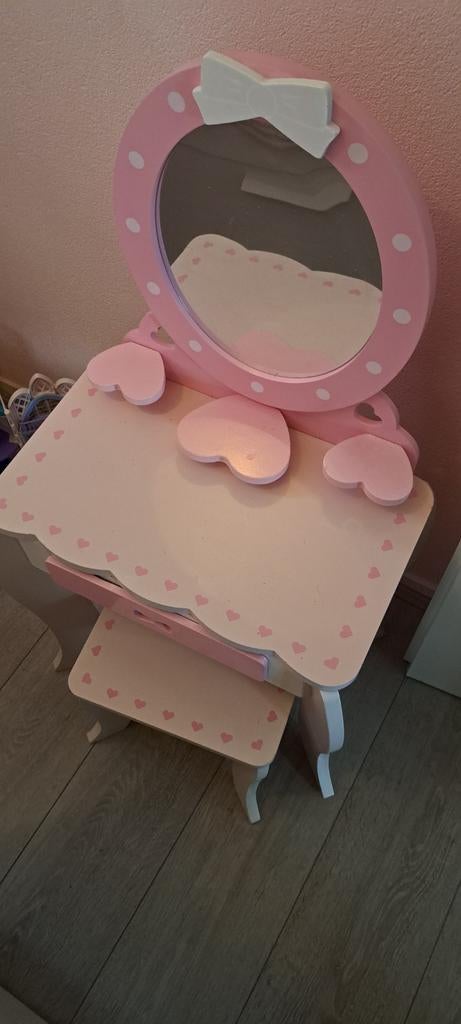 Roze kaptafel voor meisje, Ophalen of Verzenden, 50 tot 100 cm, Minder dan 100 cm