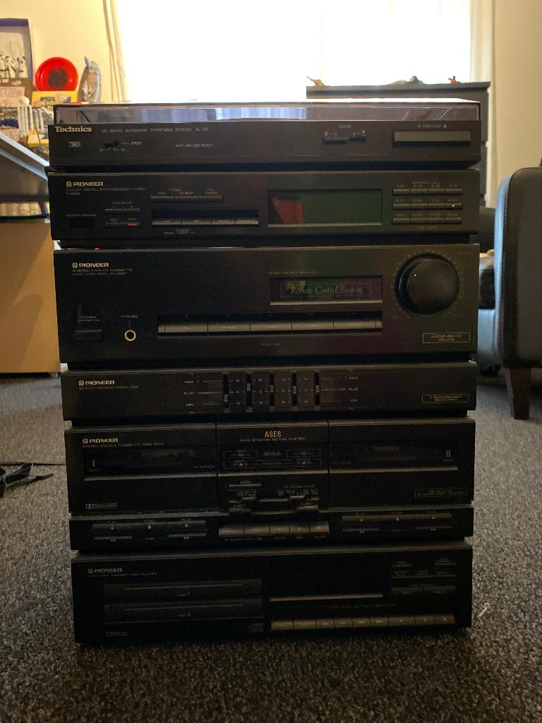 Vintage Pioneer stereo set + platenspeler, Audio, Tv en Foto, Stereo-sets, Ophalen, Gebruikt, Tuner of Radio, Pioneer