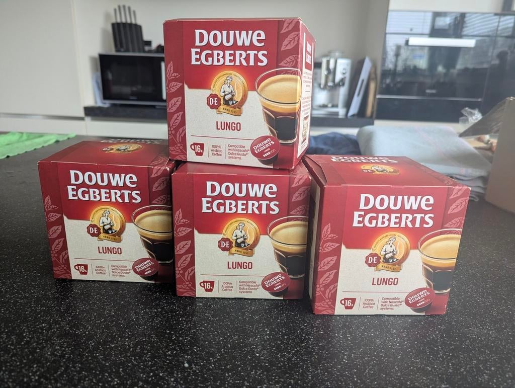 Koffie cups. Douwe Egberts. Lungo. 4 stuks., Ophalen of Verzenden