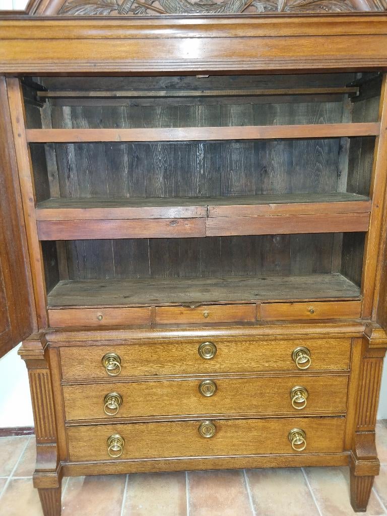 Antiek Eiken Empire Kabinet Goede Maat, Antiek en Kunst, Ophalen