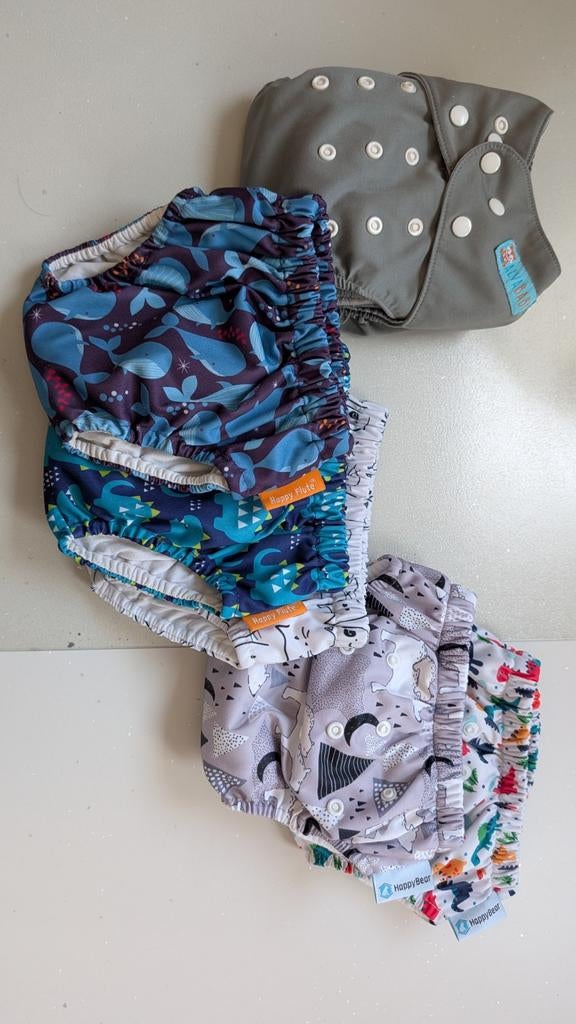 6 wasbare luiers: Happy Flute, Happy Bear, Alva Baby, Kinderen en Baby's, Ophalen, Nieuw