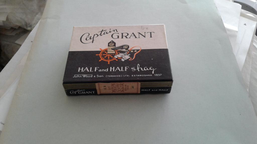 shagdoosje Half and Half Shag, Captain Grant (Nederland), Verzamelen, Rookartikelen, Aanstekers en Luciferdoosjes, Gebruikt, Tabaksdoos of Verpakking