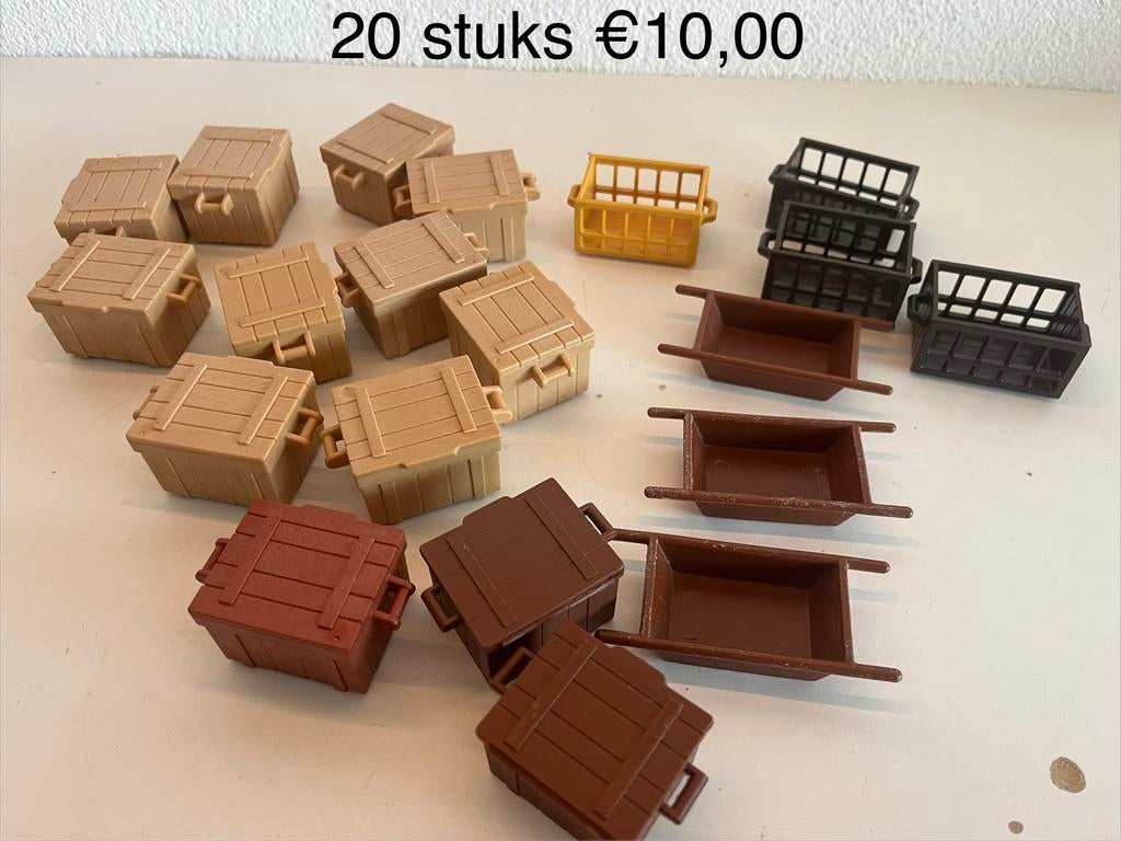 Playmobil onderdelen: kisten 20 stuks, Ophalen of Verzenden, Zo goed als nieuw, Los playmobil